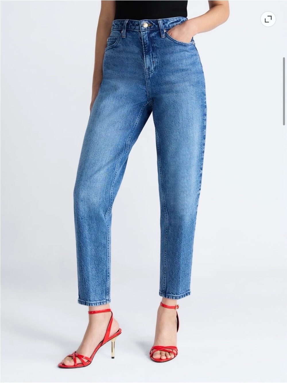 The Devil Wears Prada Scoop Crease Barrel Jeans